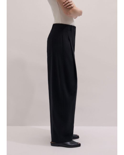 ME+EM Blue Tailored Barrel Trouser