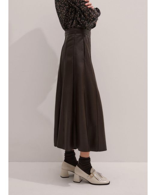 ME+EM Natural Panelled Maxi Skirt