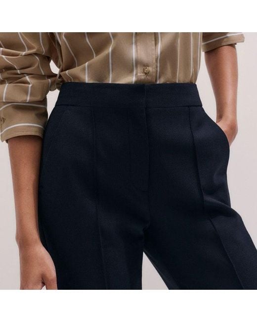 ME+EM Blue Slim Crop Forever Trouser
