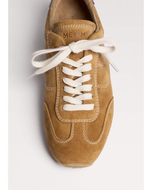 ME+EM Natural Retro Runner Sneaker