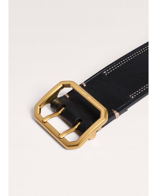 ME+EM Black Double Prong Belt