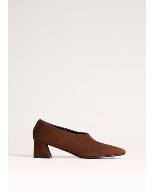 ME+EM Brown High Front Block Heel