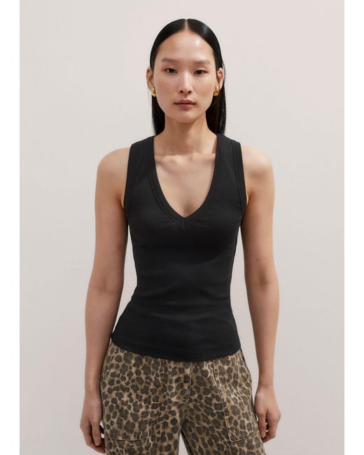 ME+EM Brown Ultimate V-Neck Vest