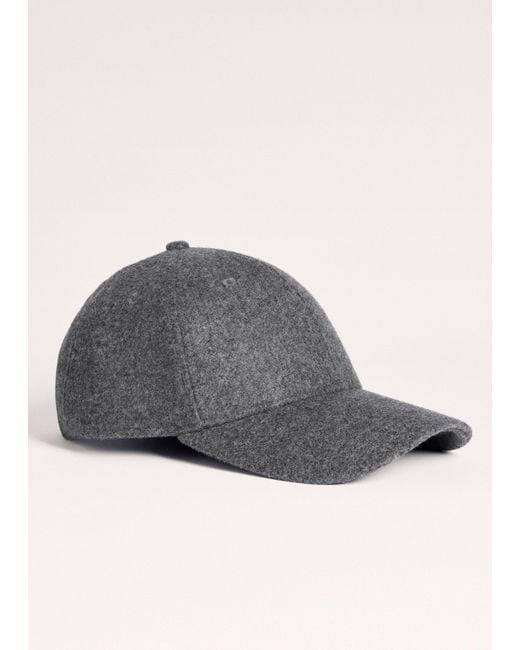 ME+EM Black Baseball Cap Charcoal Mélange