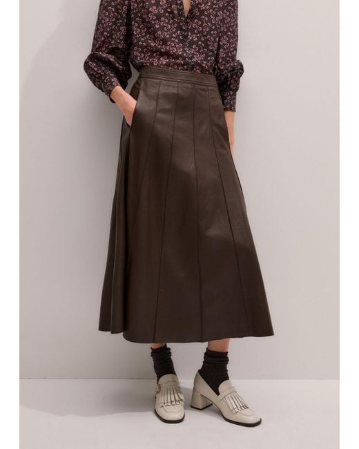 ME+EM Natural Panelled Maxi Skirt