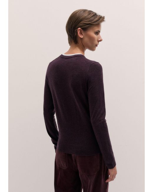 ME+EM Multicolor Barely There Sweater