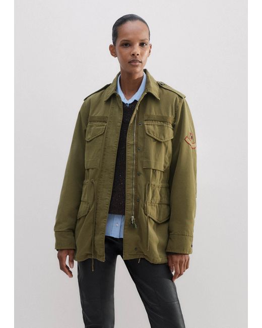 ME+EM Green Relaxed Authentic Military Jacket