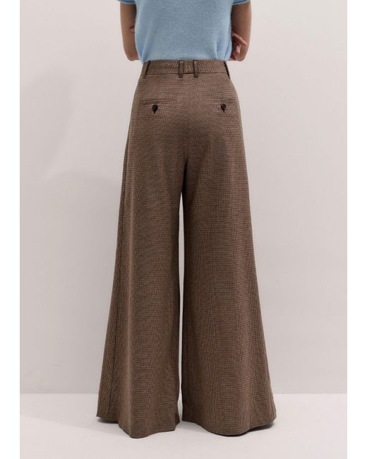 ME+EM Brown Heritage Very Wide Pant