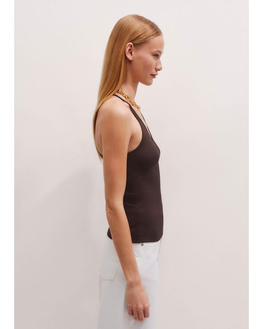 ME+EM Black Ultimate Halterneck Vest