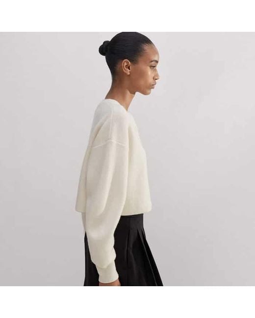 ME+EM Natural Dramatic Sleeve Crop Knit Jacket