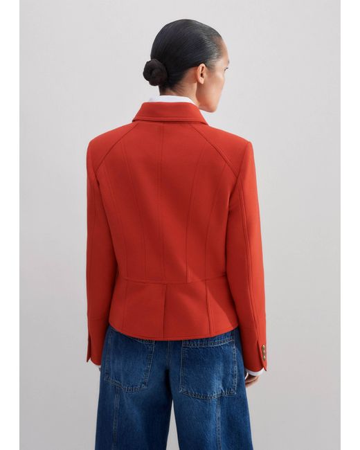ME+EM Red Wool Military Jacket