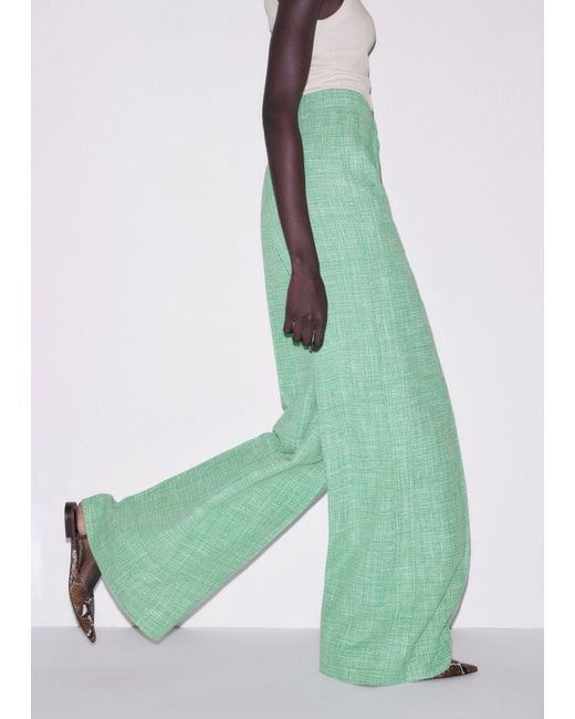 ME+EM Green Wide-Leg Pant