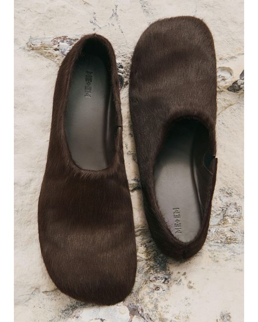 ME+EM Brown Asymmetric Slipper