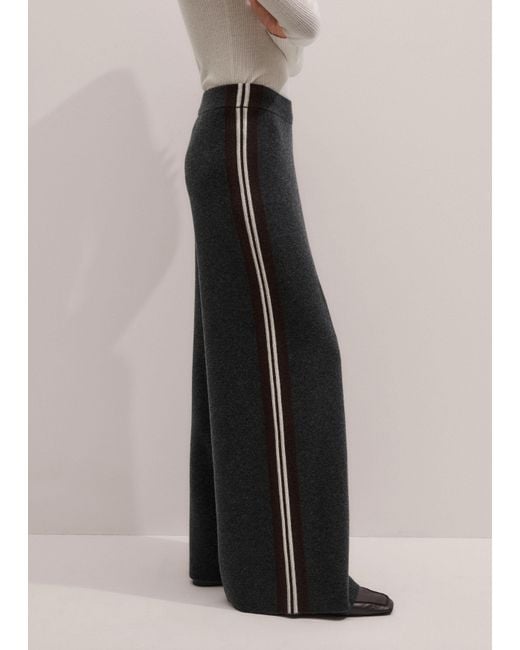 ME+EM Multicolor Knit Wide-Leg Pant