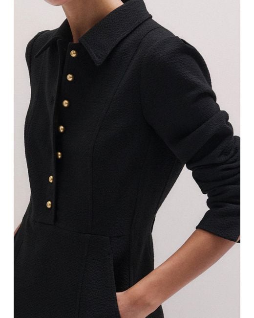 ME+EM Black Fit And Flare Mini Dress + Belt