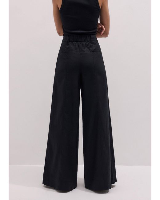 ME+EM Blue Wide-Leg Pant