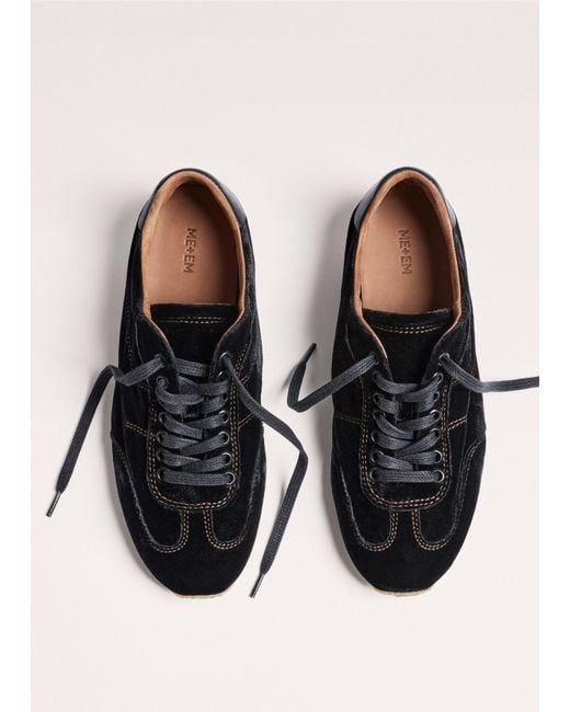 ME+EM Black Velvet Retro Runner