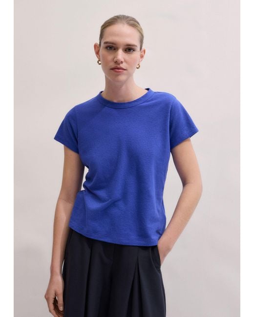 ME+EM Blue Soft Washed Tee