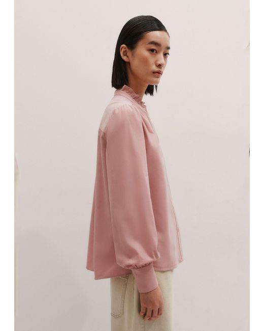 ME+EM Pink Super Soft Micro Cord Blouse