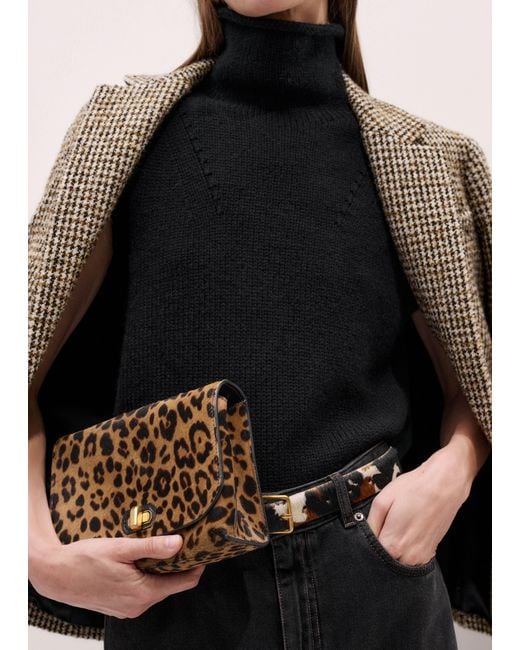 ME+EM Black Crop Sweater Vest