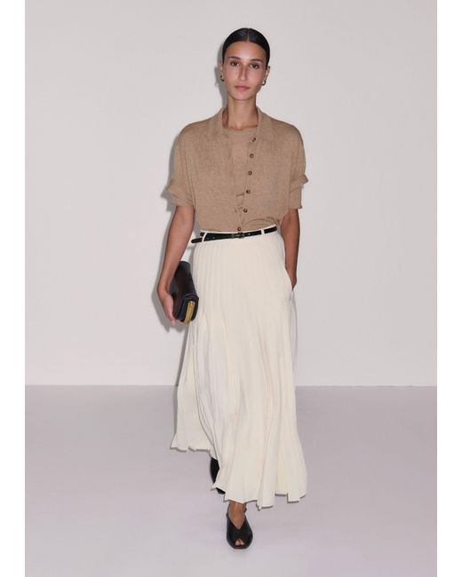 ME+EM Natural Dramatic Maxi Length Skirt