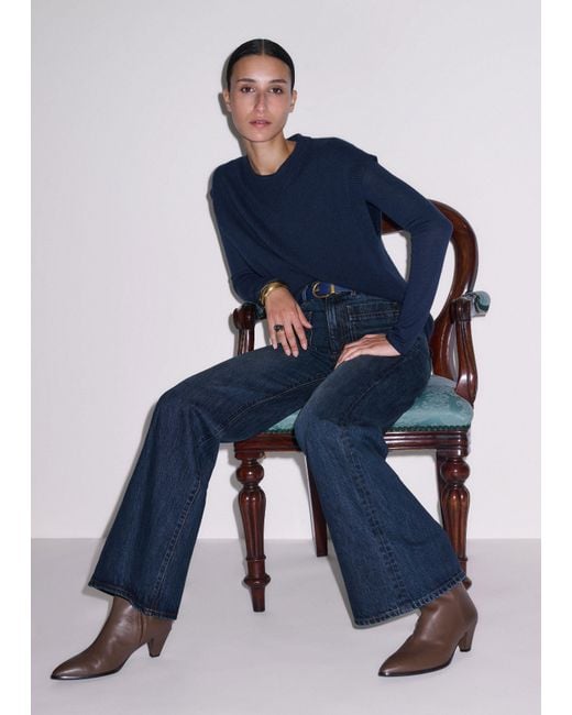 ME+EM Brown Soft Point Cone Heel Boot