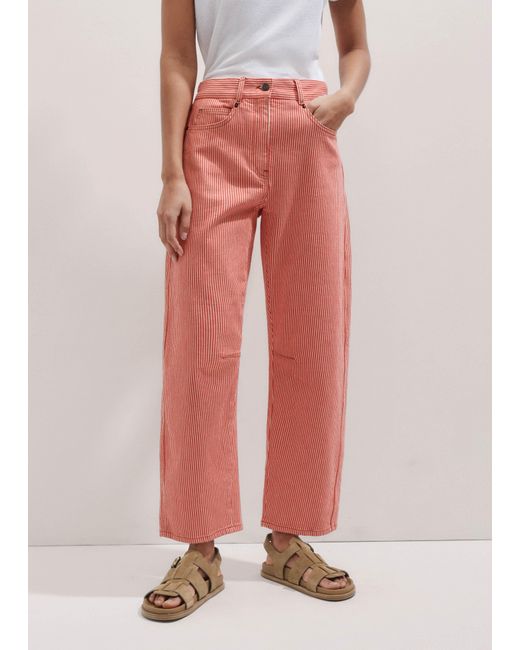 ME+EM Cotton Stripe Engineered-Leg Pant