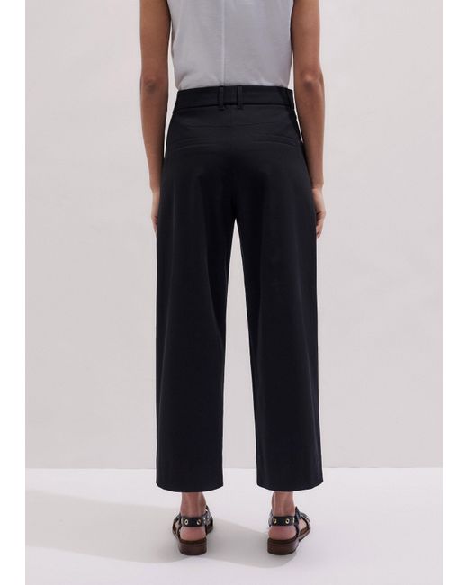ME+EM White Straight Crop Pant