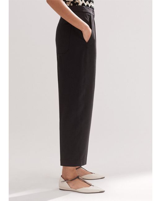 ME+EM Natural Textured Tailoring Tapered Trouser
