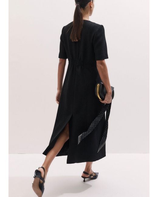 ME+EM White Button Front Maxi Shift Dress