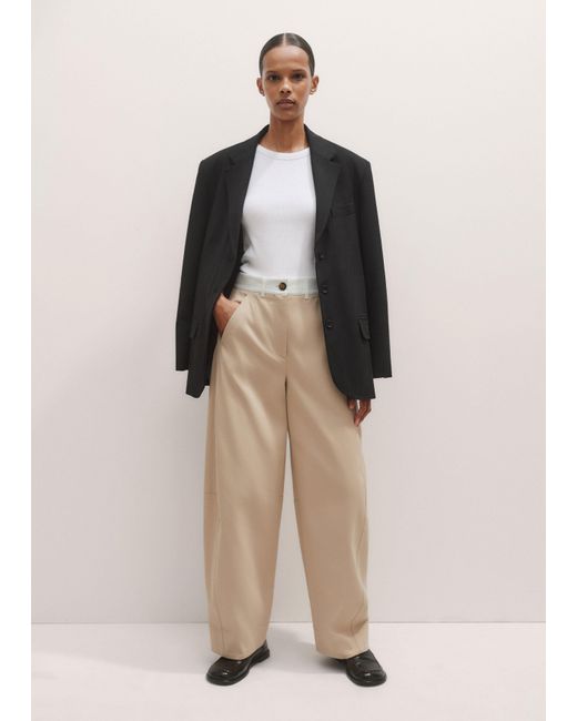 ME+EM Natural Contrast Waist Tapered Chino