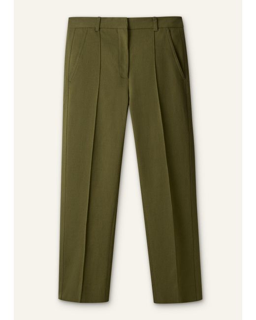 ME+EM Green Slim Crop Pant