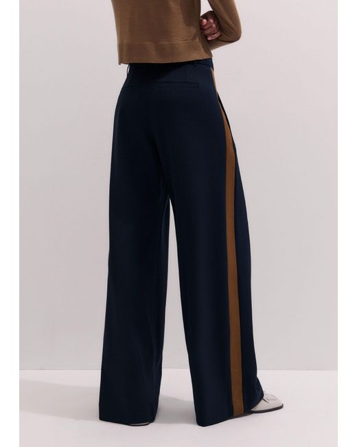 ME+EM Blue Contrast Side Panel Wide Leg