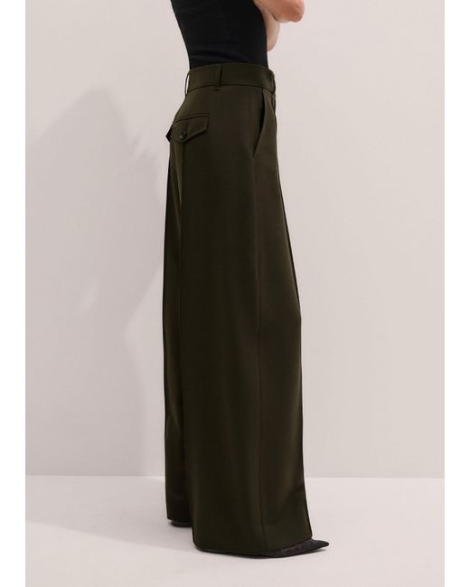 ME+EM Multicolor Pintuck Taper Trouser
