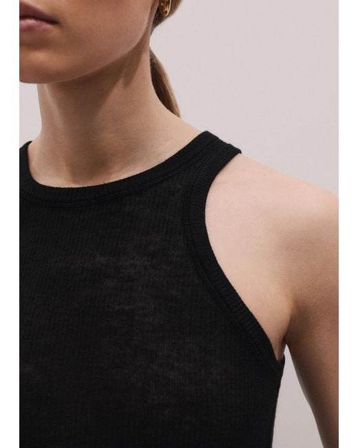 ME+EM Black Double Layer Slim Vest Set