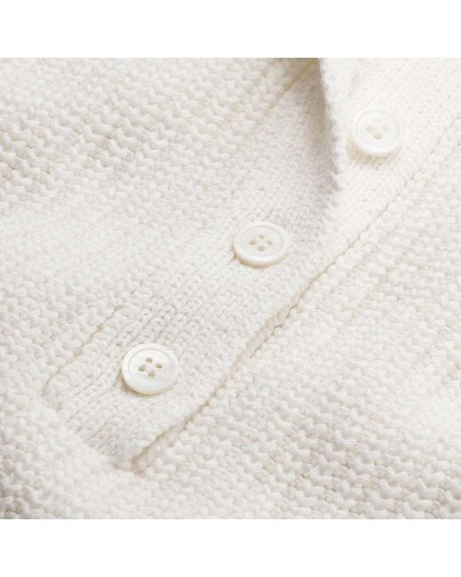 ME+EM White Collared Button-Front Jumper