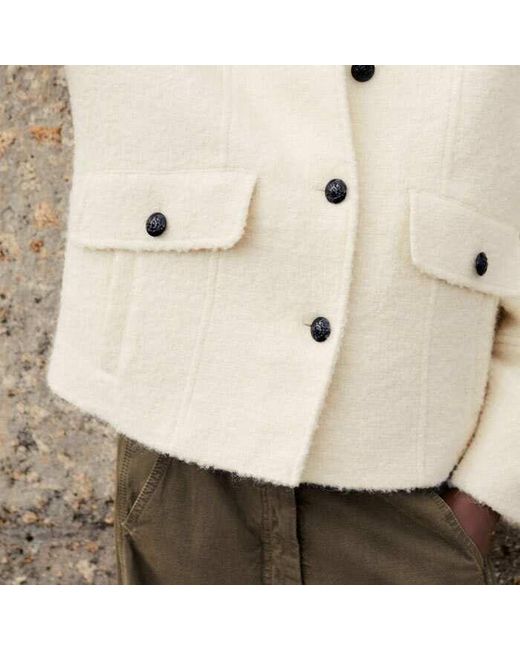 ME+EM Natural Boucle Swing Jacket