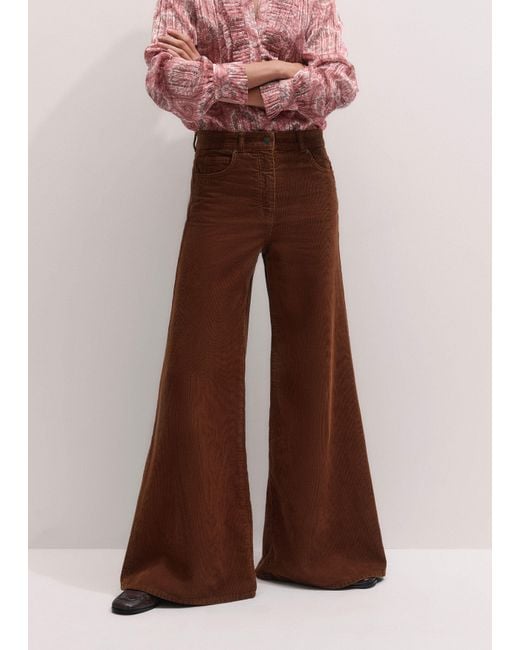 ME+EM Brown Super Flare Trouser