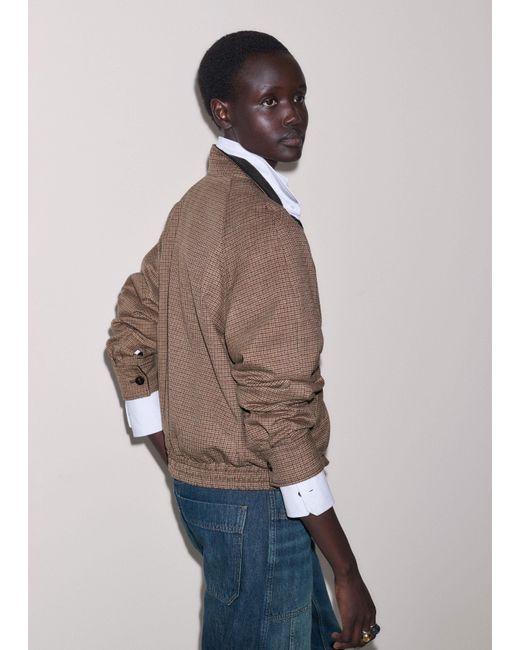 ME+EM Brown Tailored Bomber Jacket