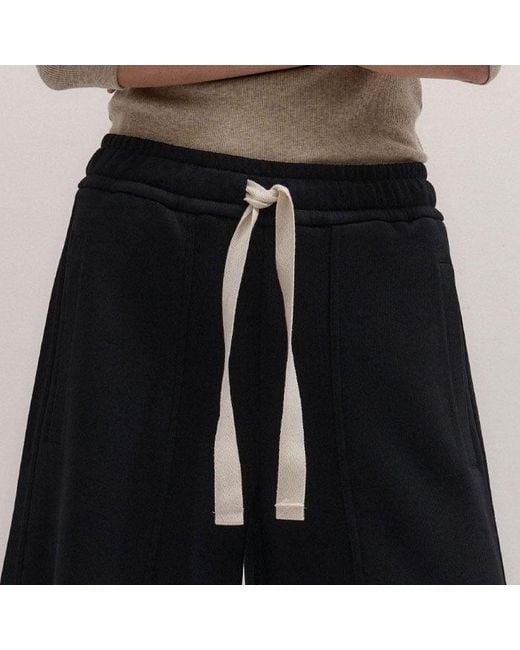 ME+EM Black Drawcord Sweatshirt Wide Leg Trouser