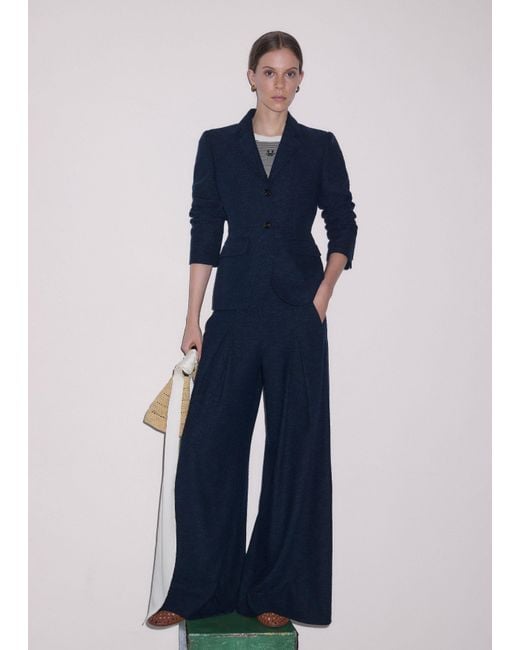 ME+EM Blue Event Ready Corset Jacket