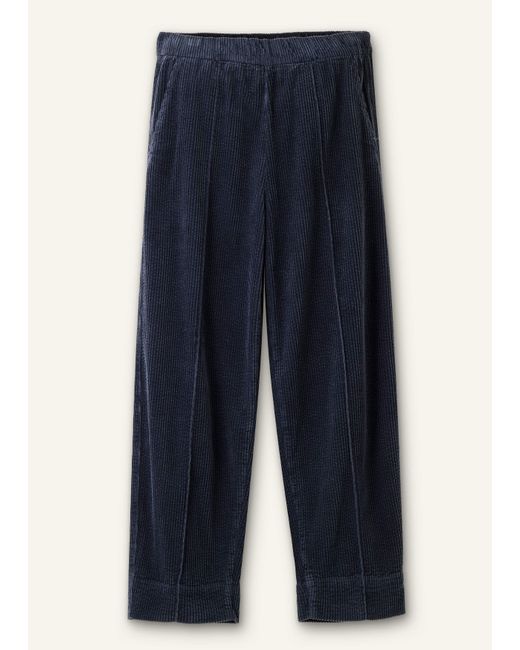 ME+EM Blue Washed Cord Pull-On Pant
