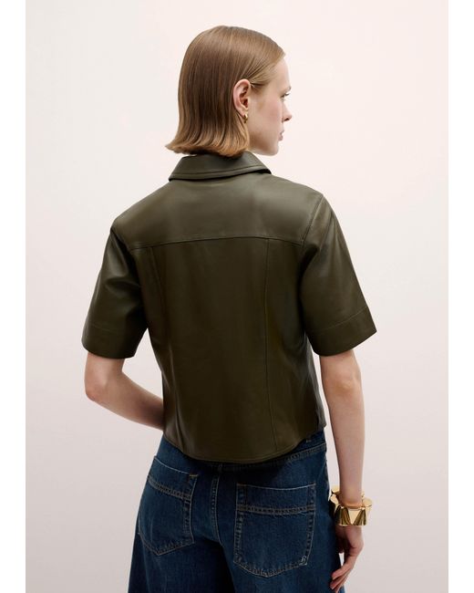 ME+EM Blue Panelled Shirt
