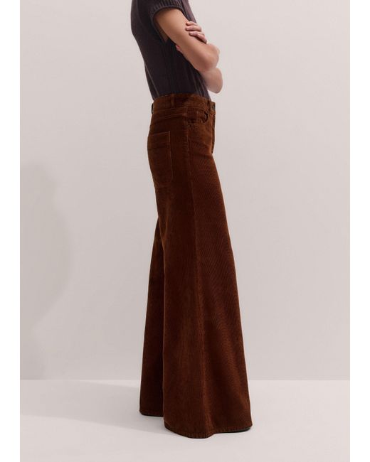 ME+EM Brown Super Flare Trouser