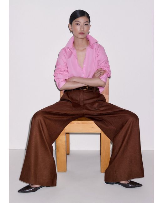 ME+EM Black Wide Leg Trouser