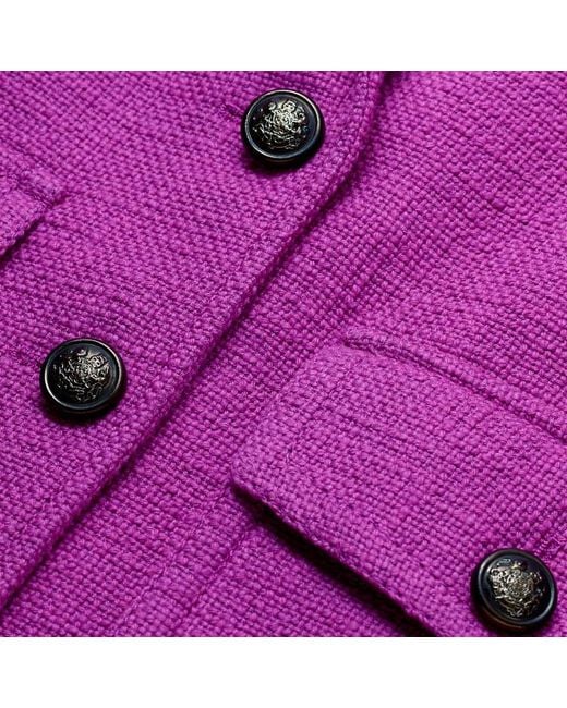 ME+EM Purple Textured Short Jacket