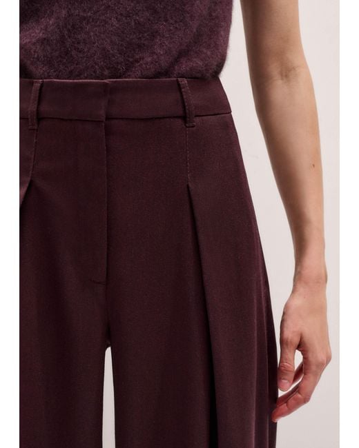 ME+EM Purple Luxe Relaxed Taper Trouser