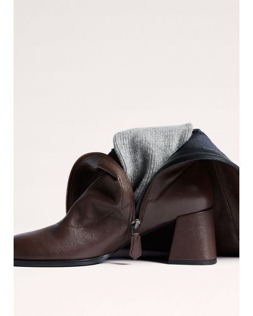 ME+EM Brown Knee-High Stretch Boot