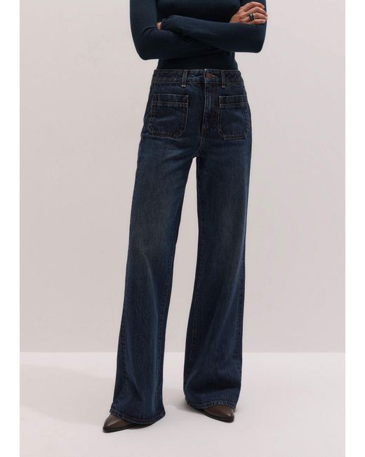 ME+EM Blue Leg Elongator Jean