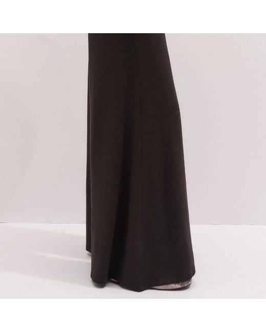 ME+EM Black Super Wide Palazzo Pant